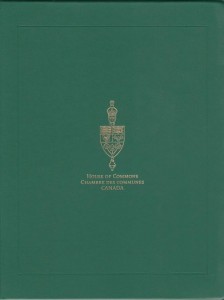 House of Commons Chambre Des Communes CANADA       