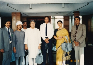 Ustad Amjid Ali Khan with beloved wife Subhalakshmi Ji                                                